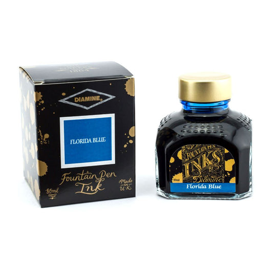 Encre pour Stylos-Plume Florida Blue 80ml Diamine