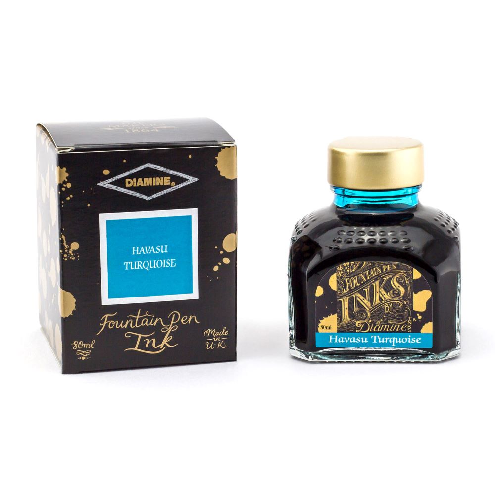 Encre pour Stylos-Plume Havasu Turquoise 80ml Diamine