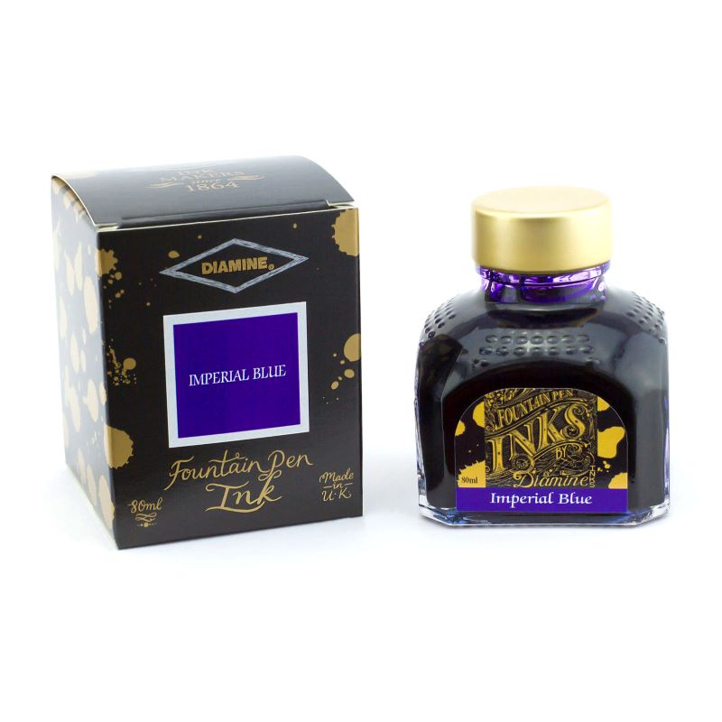 Encre pour Stylos-Plume Imperial Blue 80ml Diamine