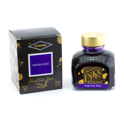 Encre pour Stylos-Plume Imperial Blue 80ml Diamine