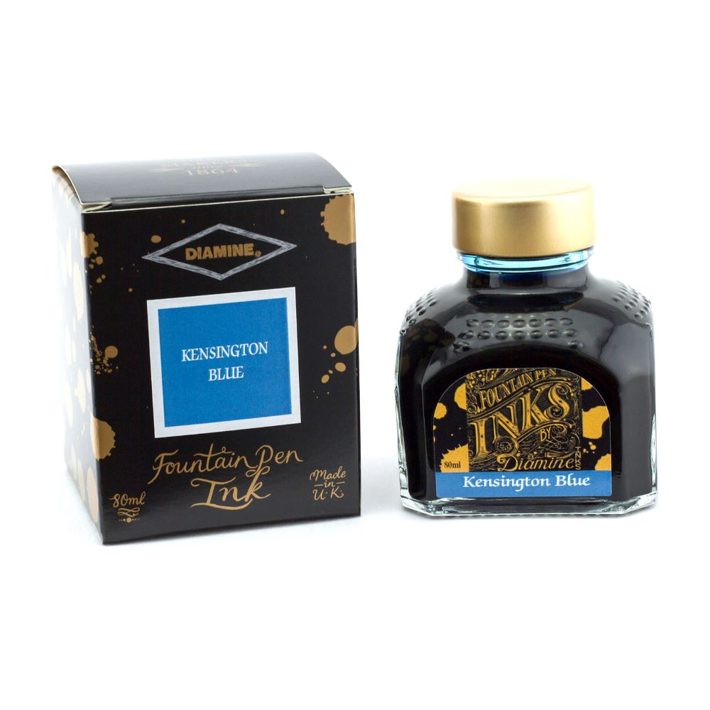 Encre pour Stylos-Plume Kensington Blue 80ml Diamine