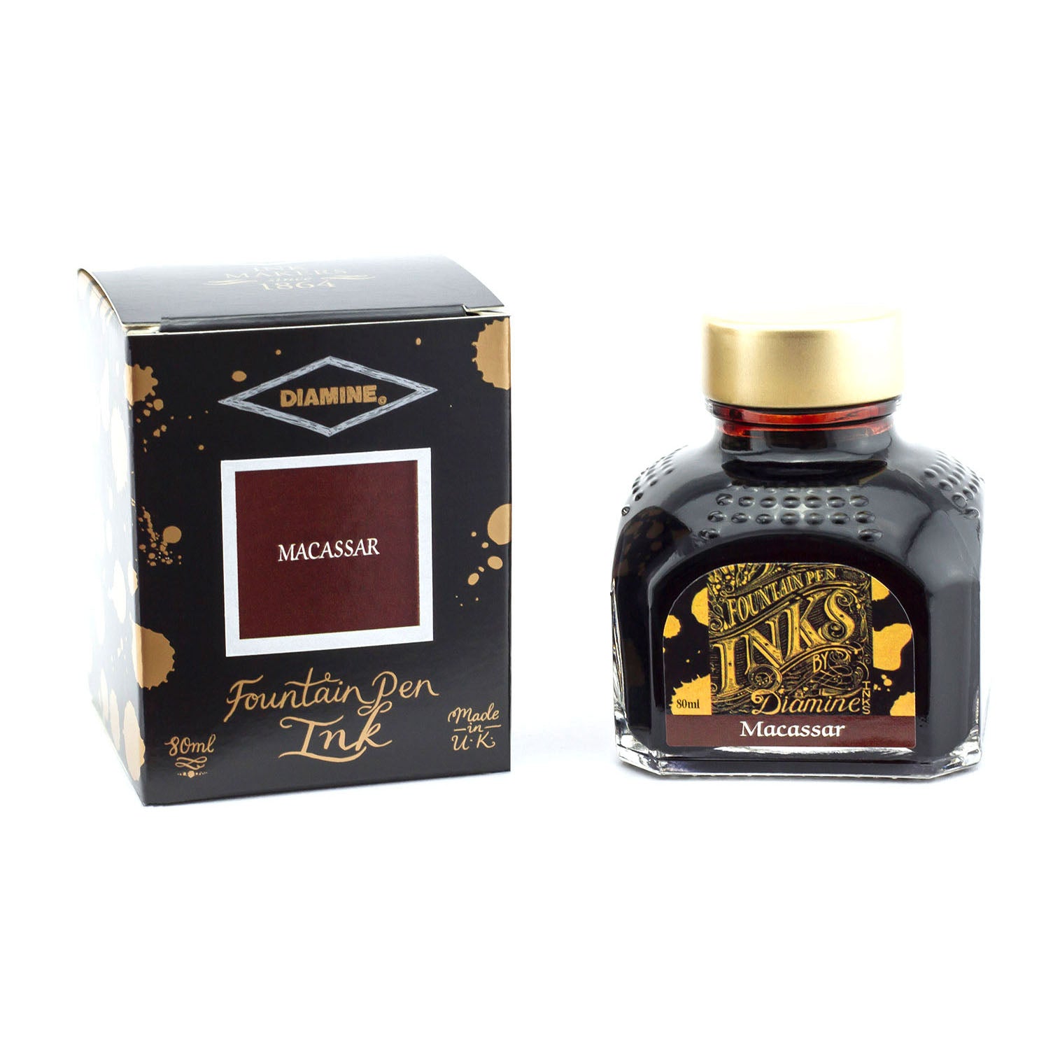 Encre pour Stylos-Plume Macassar 80ml Diamine
