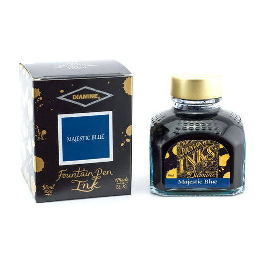 Encre pour Stylos-Plume Majestic Blue 80ml Diamine