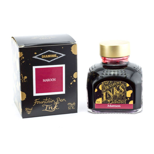 Encre pour Stylos-Plume Maroon 80ml Diamine