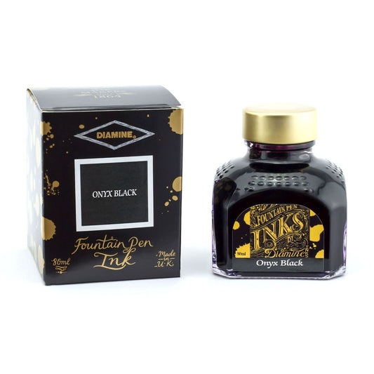 Encre pour Stylos-Plume Onyx Black 80ml Diamine