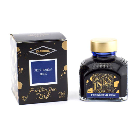 Encre pour Stylos-Plume Presidential Blue 80ml Diamine