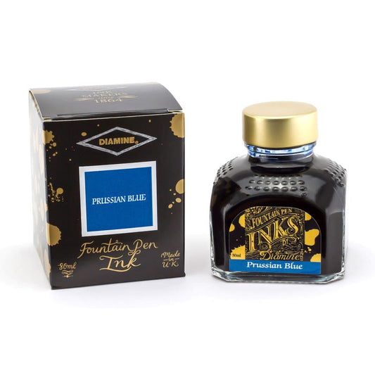 Encre pour Stylos-Plume Prussian Blue 80ml Diamine