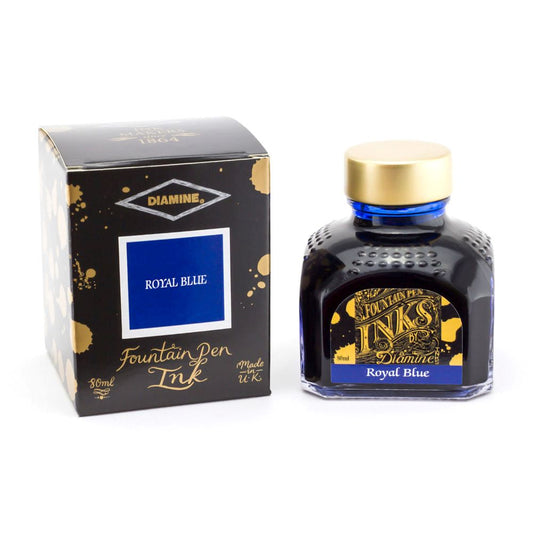 Encre pour Stylos-Plume Royal Blue 80ml Diamine