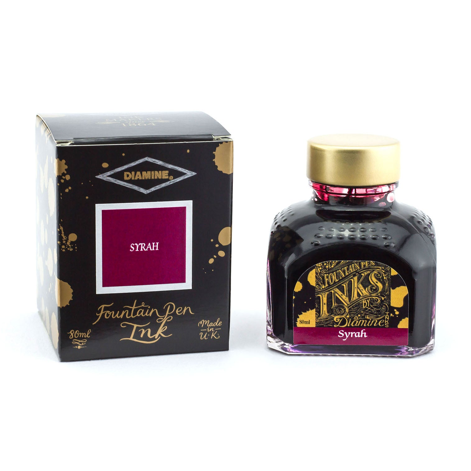 Encre pour Stylos-Plume Syrah 80ml Diamine