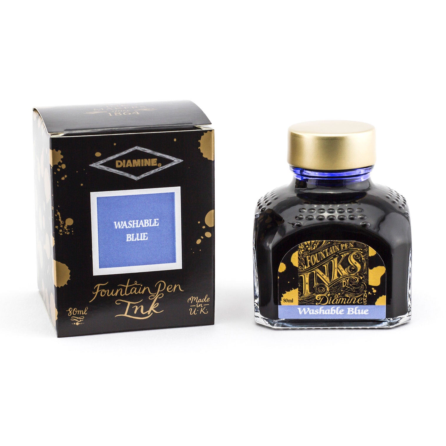 Encre pour Stylos-Plume Washable Blue 80ml Diamine