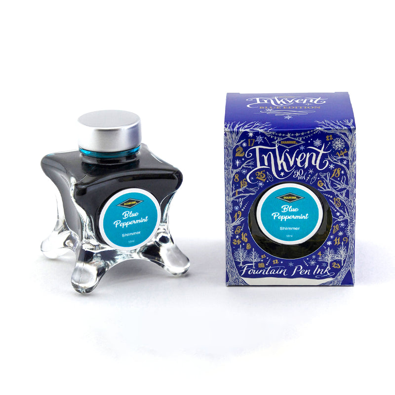 Encre Shimmer Blue Peppermint Inkvent Blue Edition 50ml Diamine