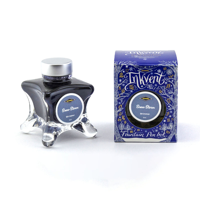 Encre Shimmer Snow Storm Inkvent Blue Edition 50ml Diamine