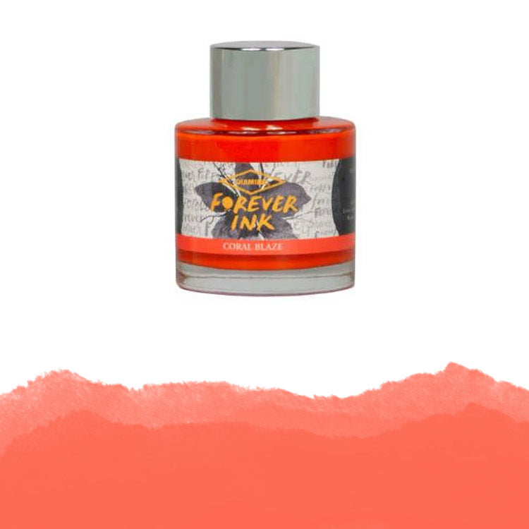 Encre pour Stylos-Plume Forever Ink Coral Blaze 50ml Diamine