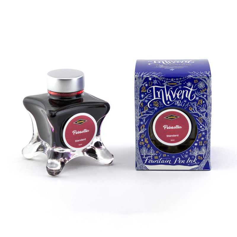 Encre Standard Poinsettia Inkvent Blue Edition 50ml Diamine