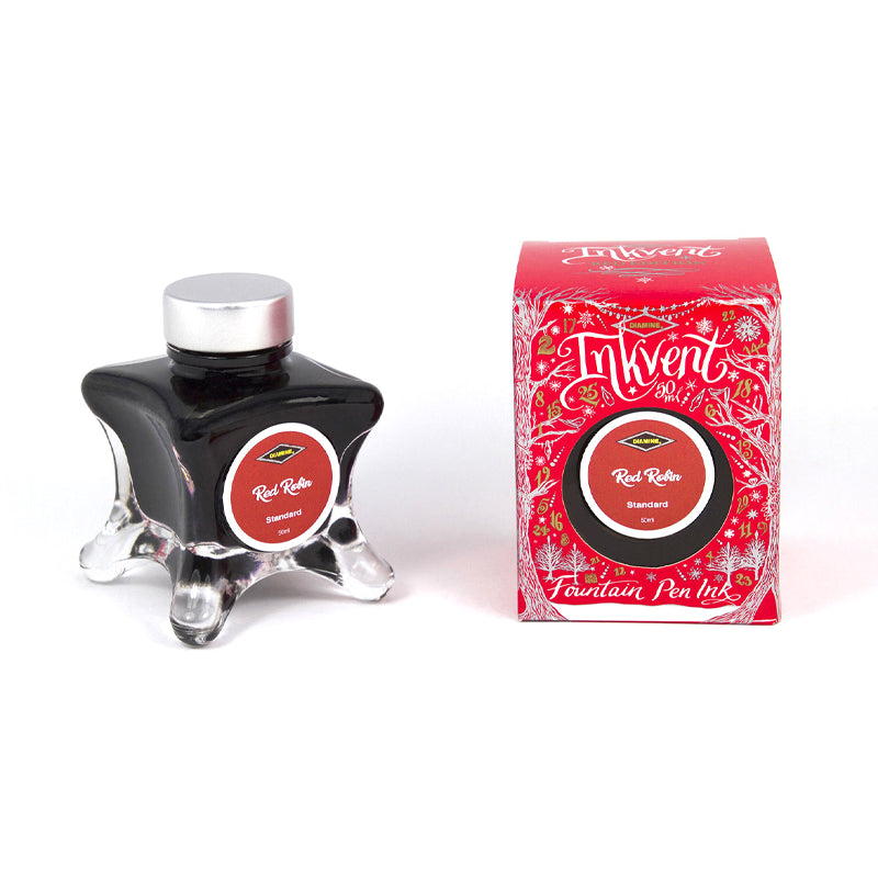 Encre Standard Red Robin Inkvent Red Edition 50ml Diamine