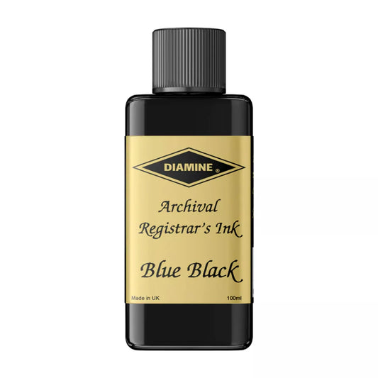 Encre Indélébile pour Stylos-Plume Blue Black 100ml Diamine
