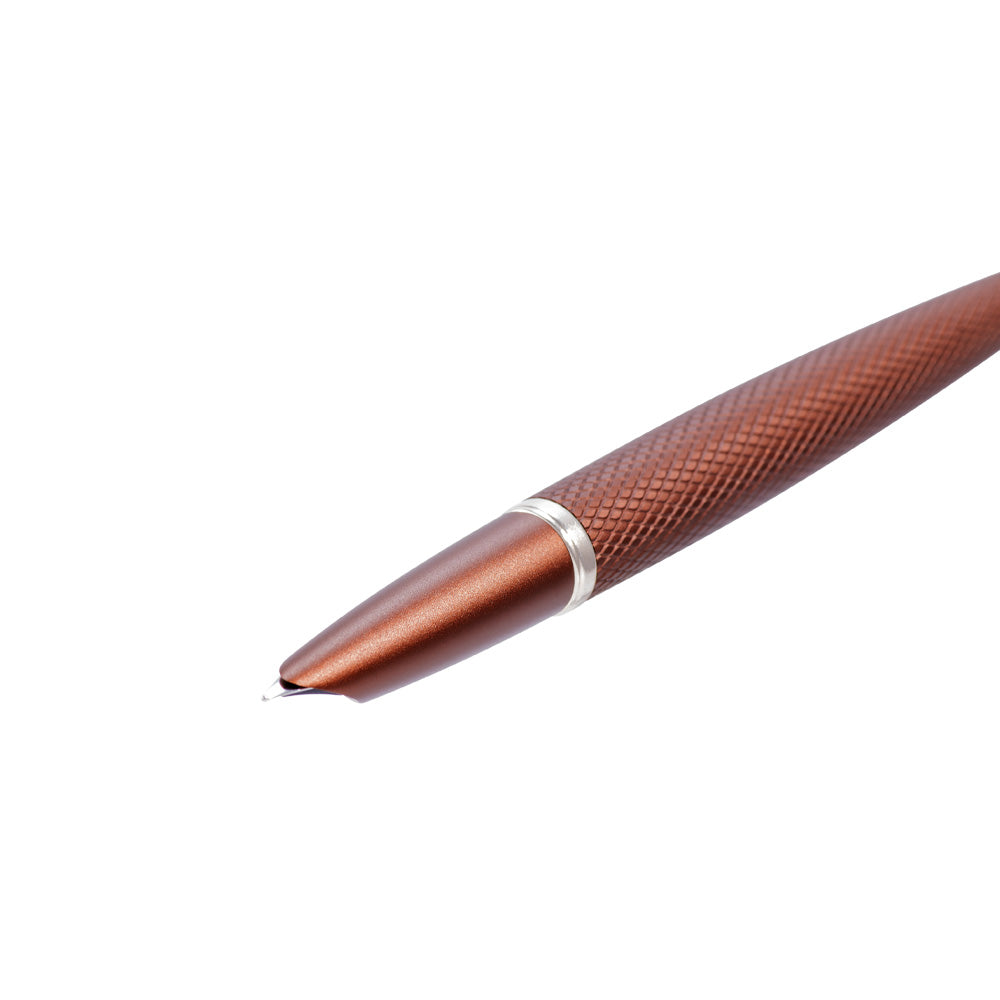Stylo-Plume Viper Marron Guilloché F/M Diplomat