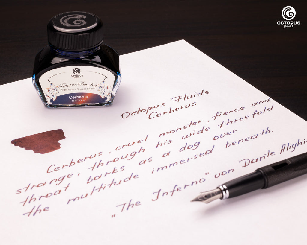 Encre Brillante pour Stylo Plume Cerberus 30ml Octopus