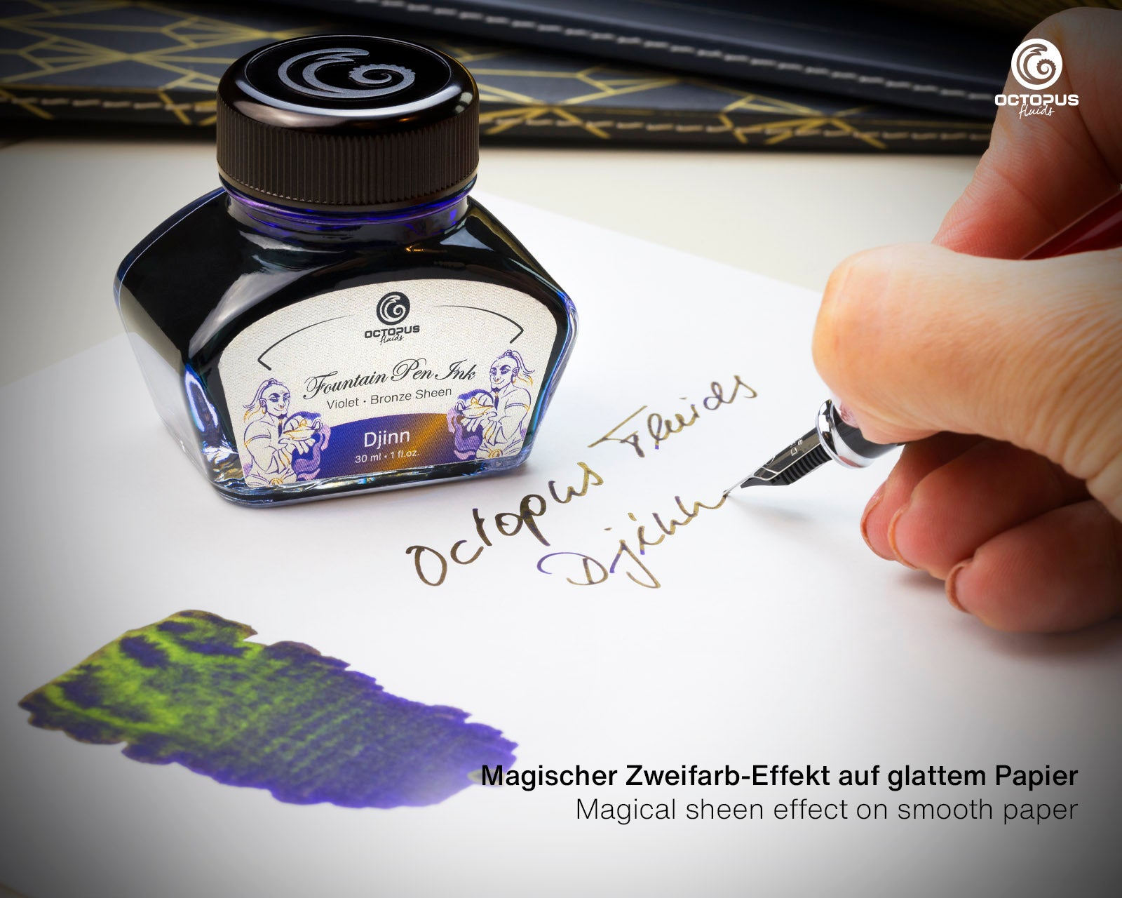 Encre Brillante pour Stylo Plume Djinn 30ml Octopus
