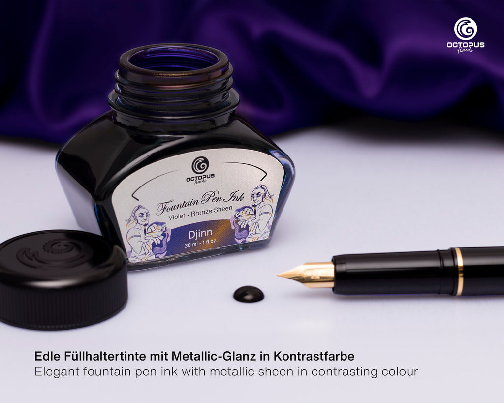 Encre Brillante pour Stylo Plume Djinn 30ml Octopus