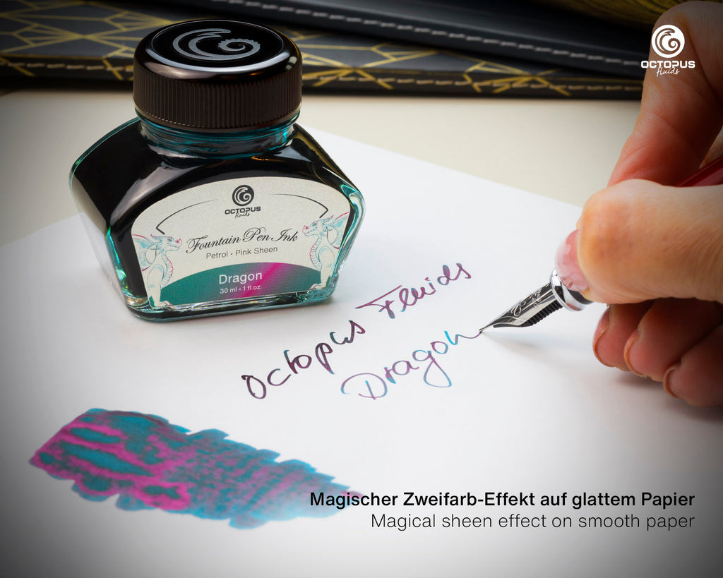 Encre Brillante pour Stylo Plume Dragon 30ml Octopus