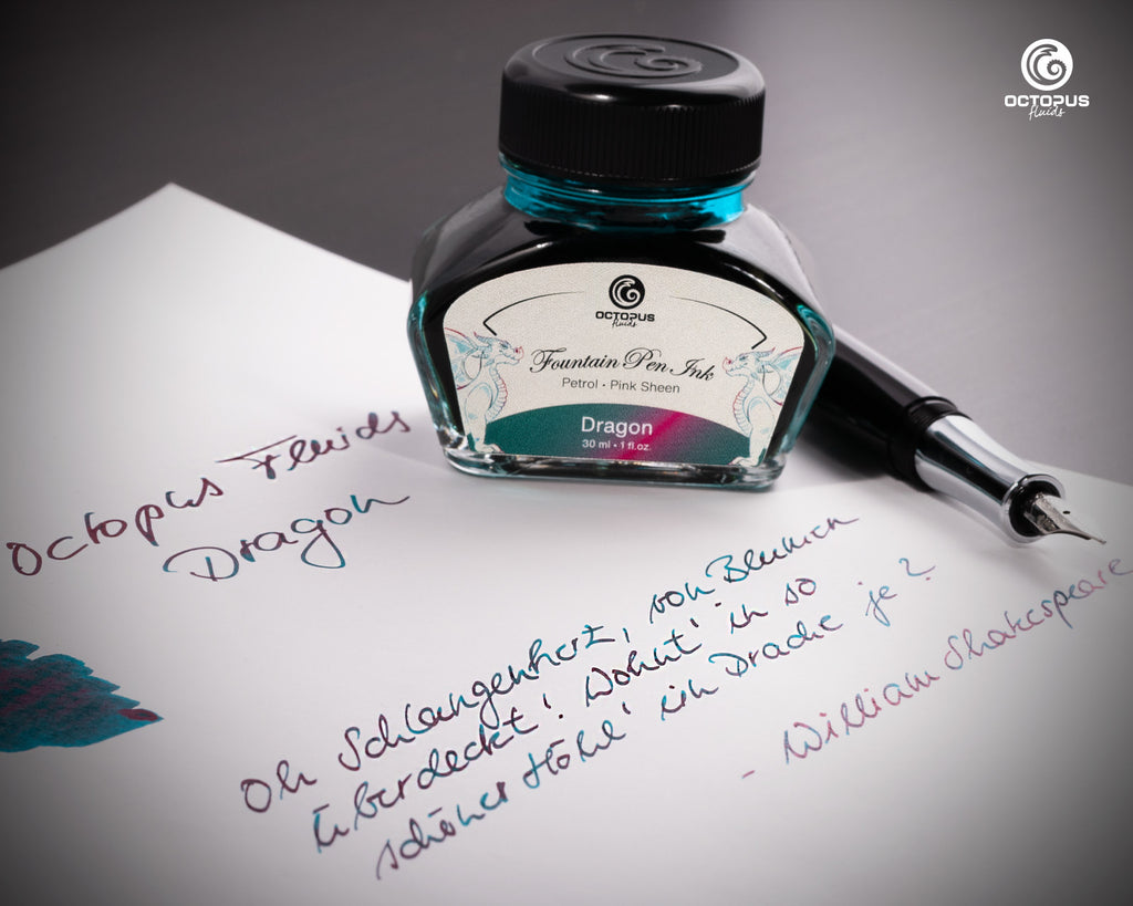 Encre Brillante pour Stylo Plume Dragon 30ml Octopus