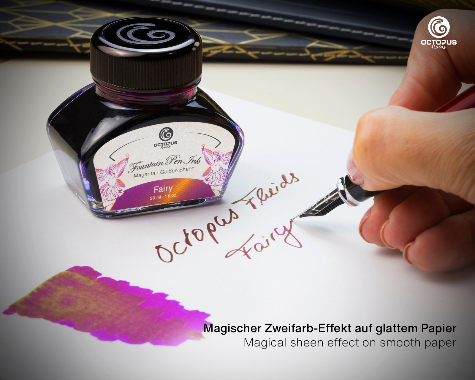 Encre Brillante pour Stylo Plume Fairy 30ml Octopus