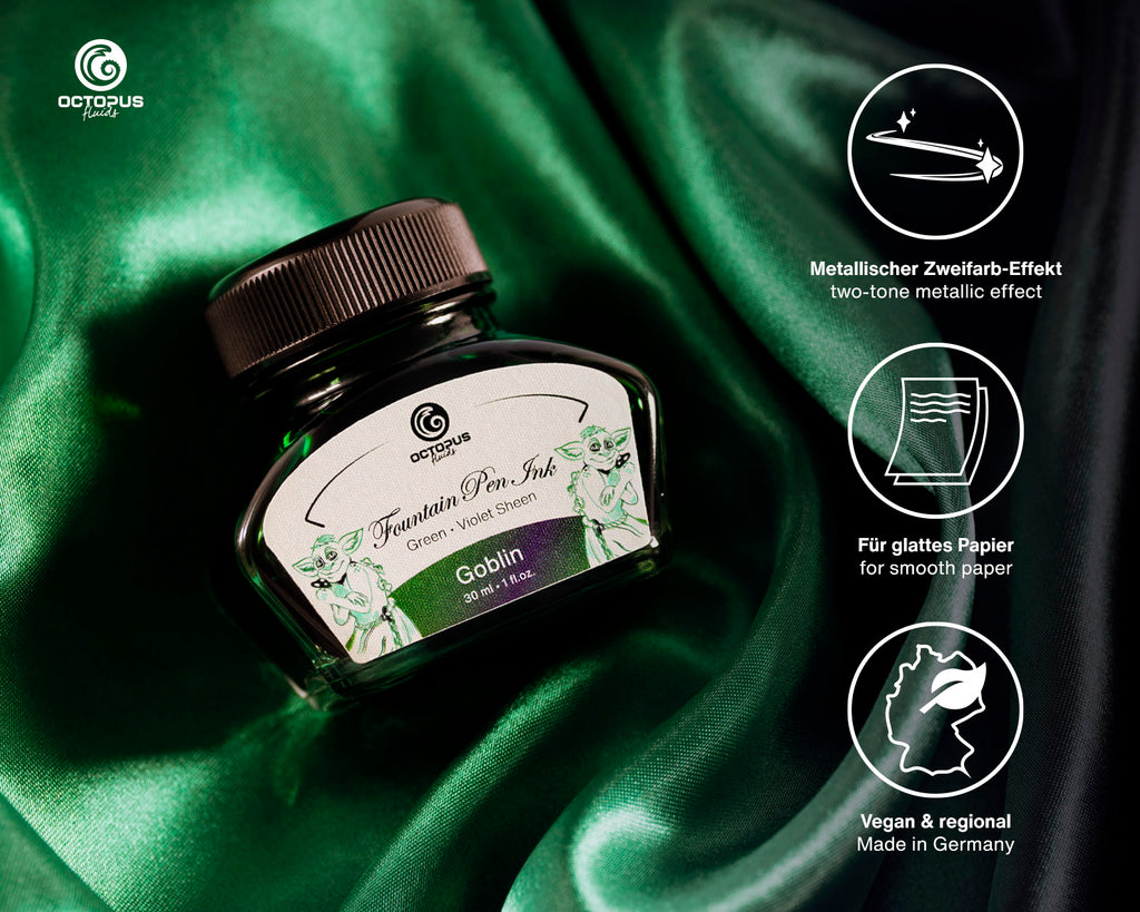 Encre Brillante pour Stylo Plume Goblin 30ml Octopus