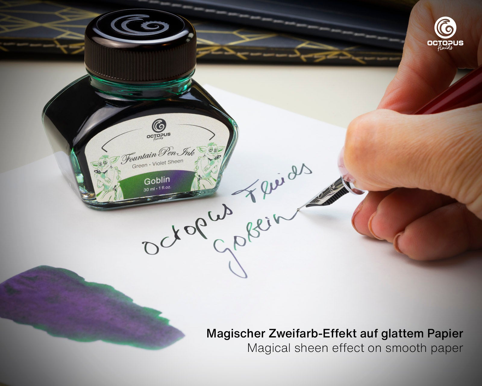 Encre Brillante pour Stylo Plume Goblin 30ml Octopus