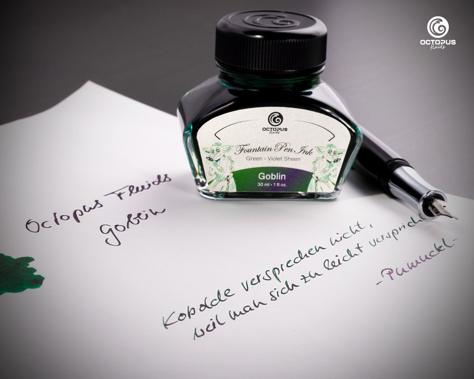 Encre Brillante pour Stylo Plume Goblin 30ml Octopus