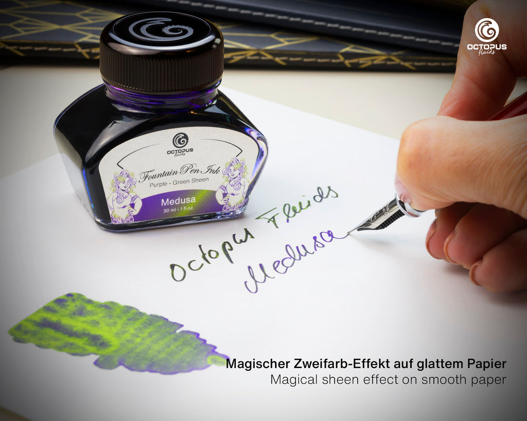 Encre Brillante pour Stylo Plume Medusa 30ml Octopus