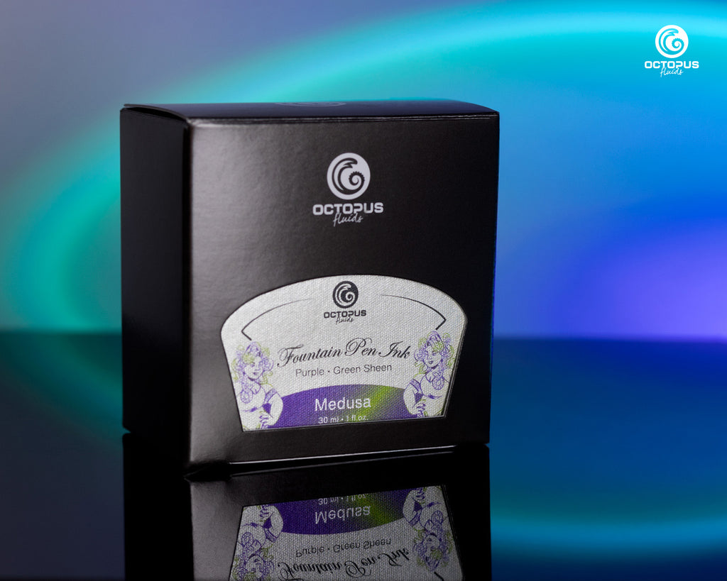 Encre Brillante pour Stylo Plume Medusa 30ml Octopus