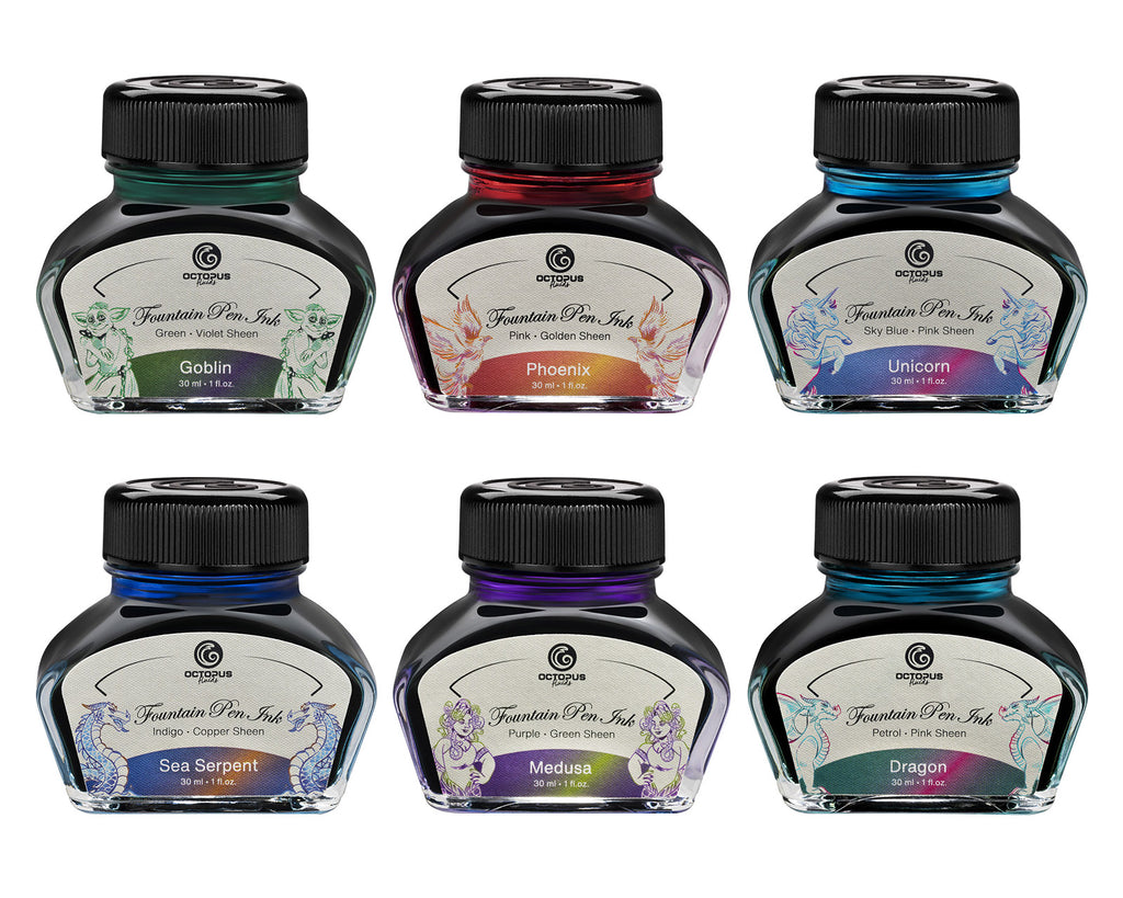 Encre Brillante pour Stylo Plume Medusa 30ml Octopus