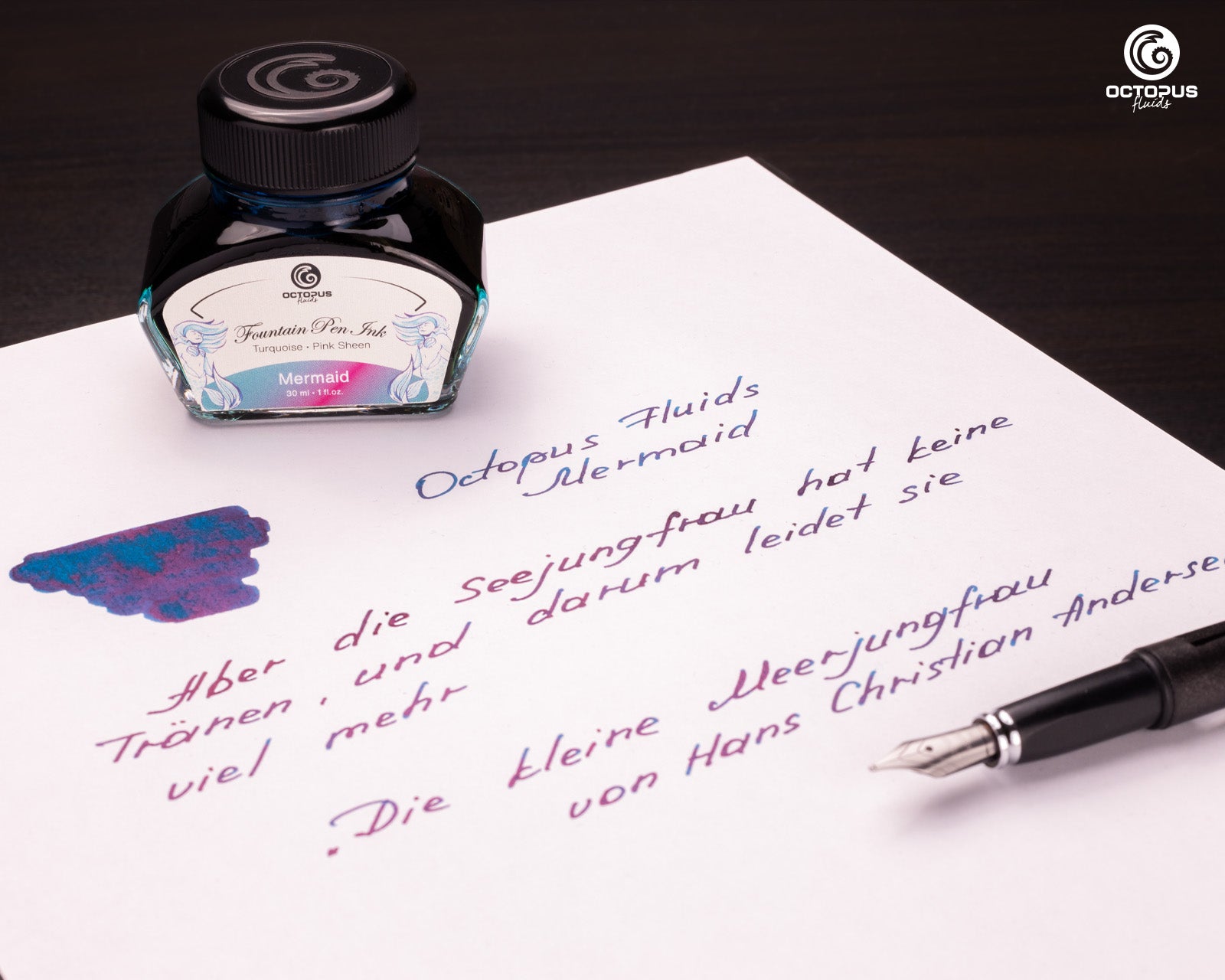 Encre Brillante pour Stylo Plume Mermaid 30ml Octopus