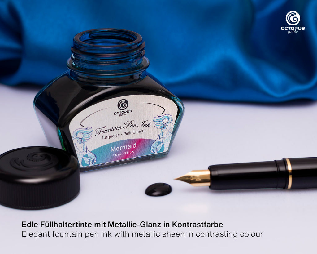 Encre Brillante pour Stylo Plume Mermaid 30ml Octopus