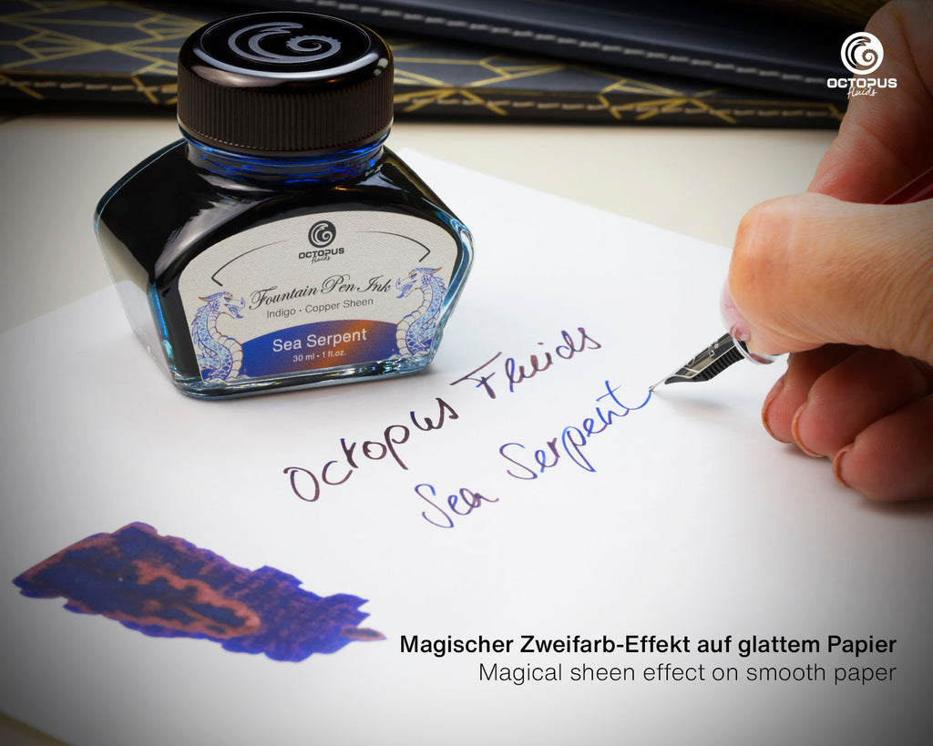 Encre Brillante pour Stylo Plume Sea Serpent 30ml Octopus
