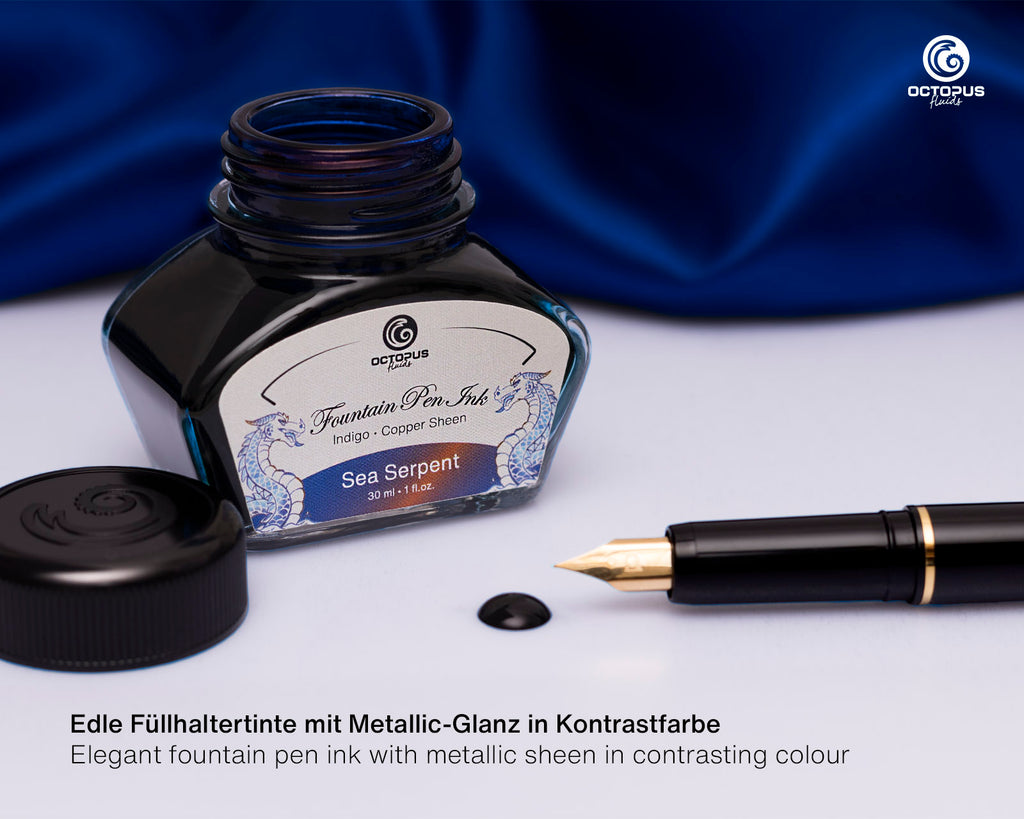 Encre Brillante pour Stylo Plume Sea Serpent 30ml Octopus