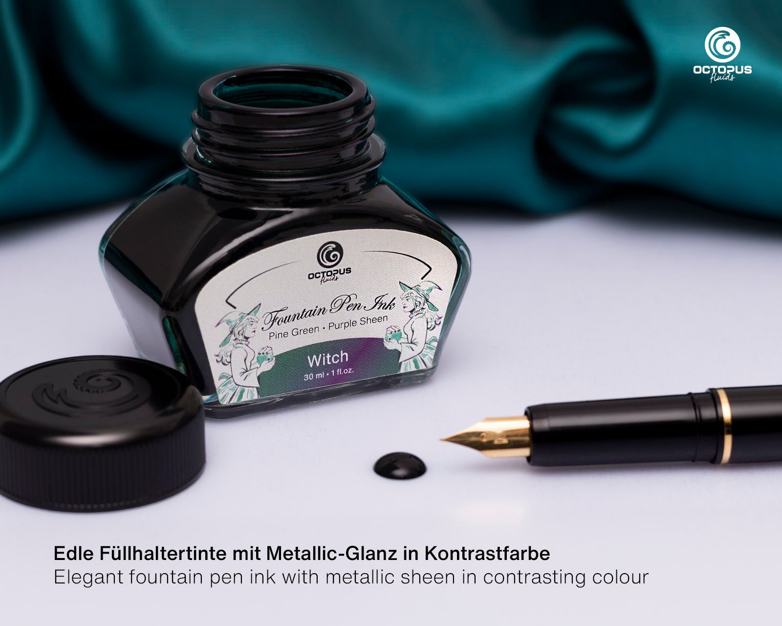 Encre Brillante pour Stylo Plume Witch 30ml Octopus
