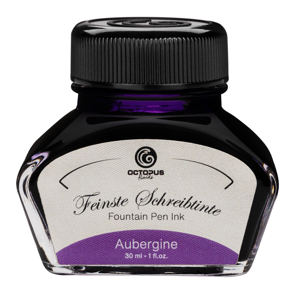 Encre Classique pour Stylo Plume Aubergine 30ml Octopus