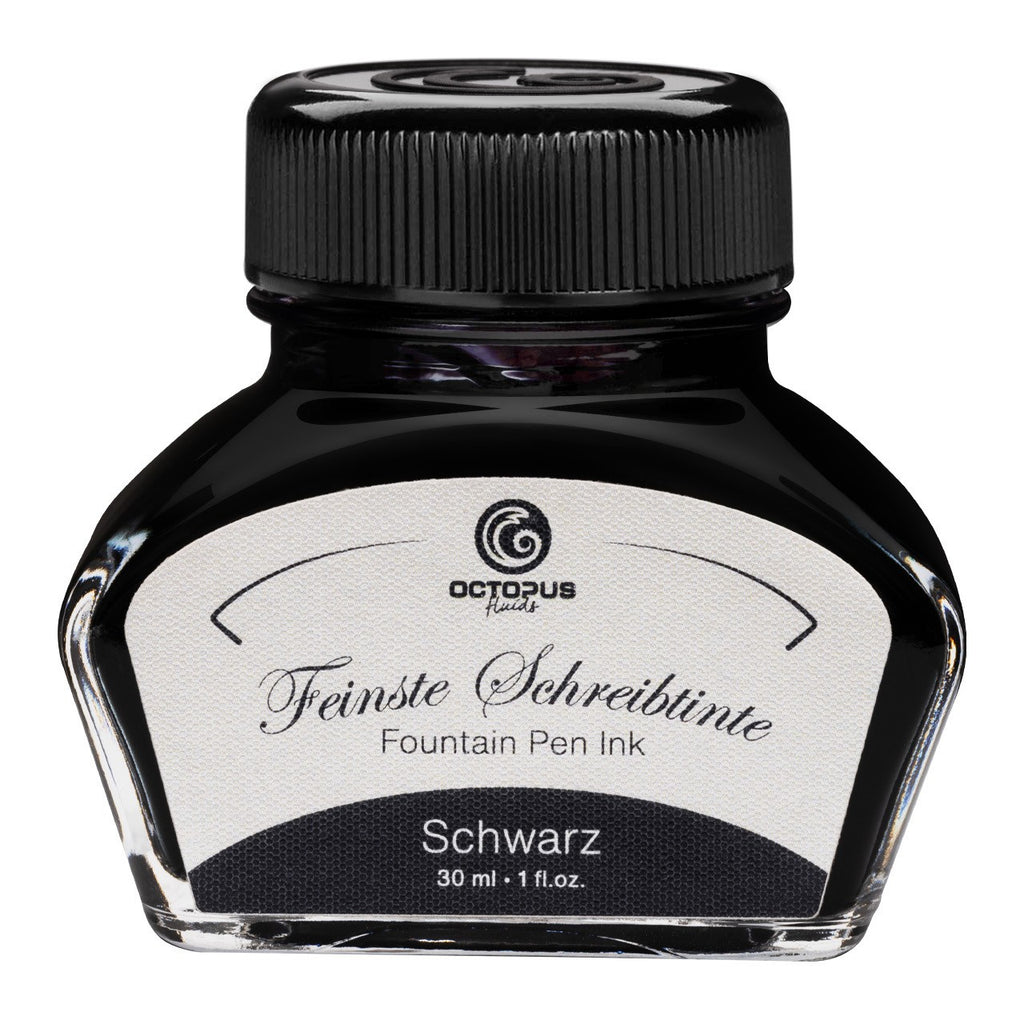 Encre Classique pour Stylo Plume Black 30ml Octopus
