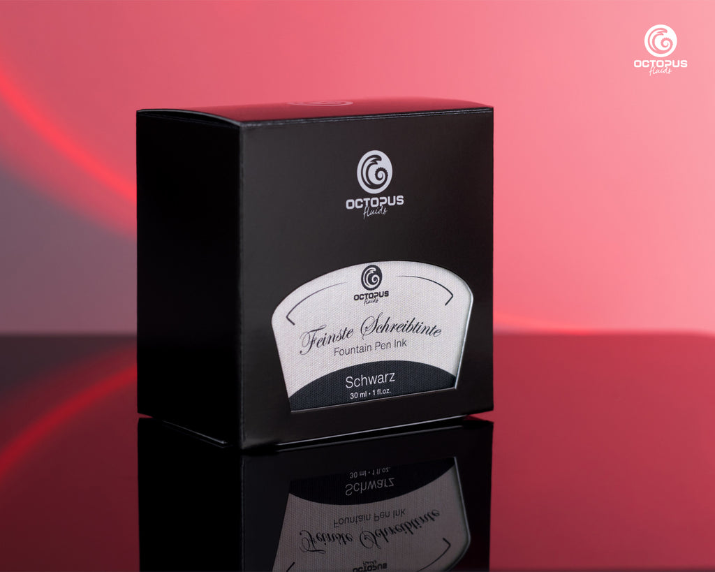 Encre Classique pour Stylo Plume Black 30ml Octopus