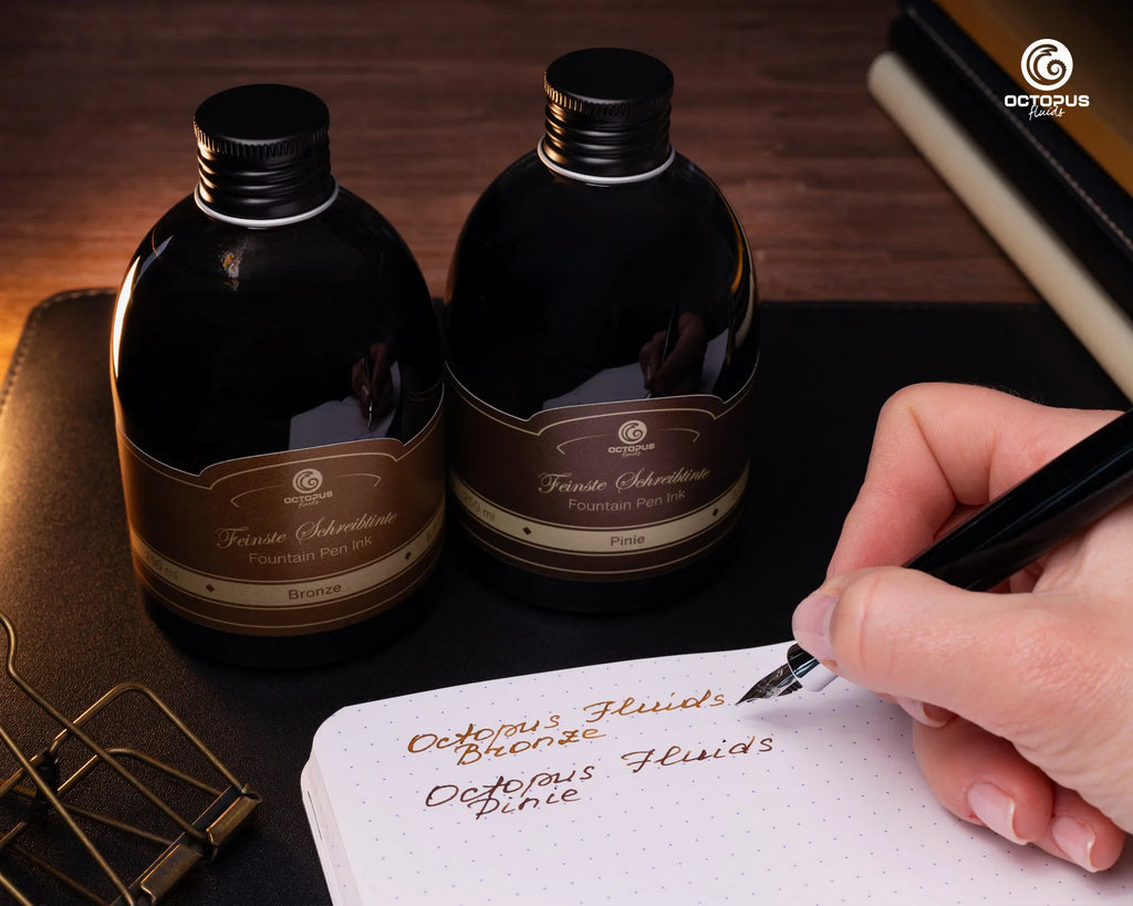 Encre Classique pour Stylo Plume Bronze 250ml Octopus