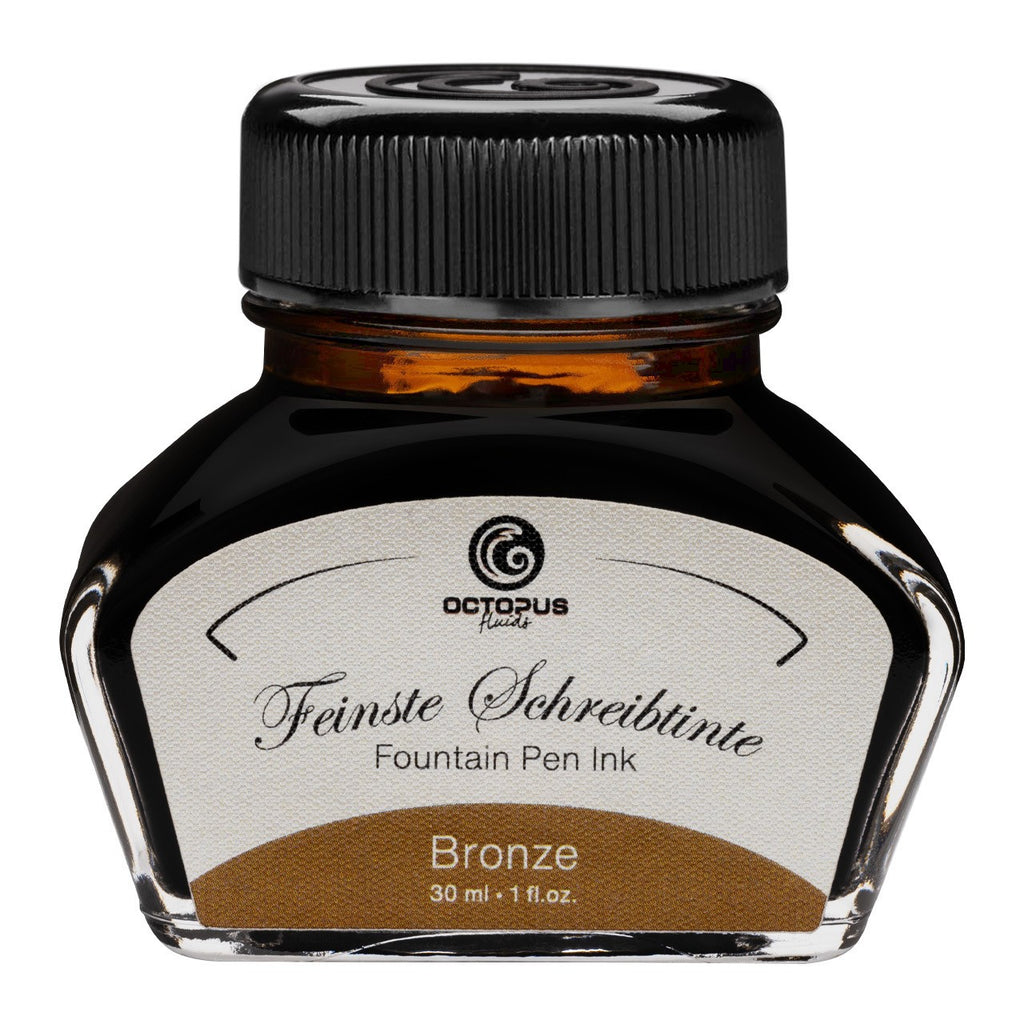 Encre Classique pour Stylo Plume Bronze 30ml Octopus
