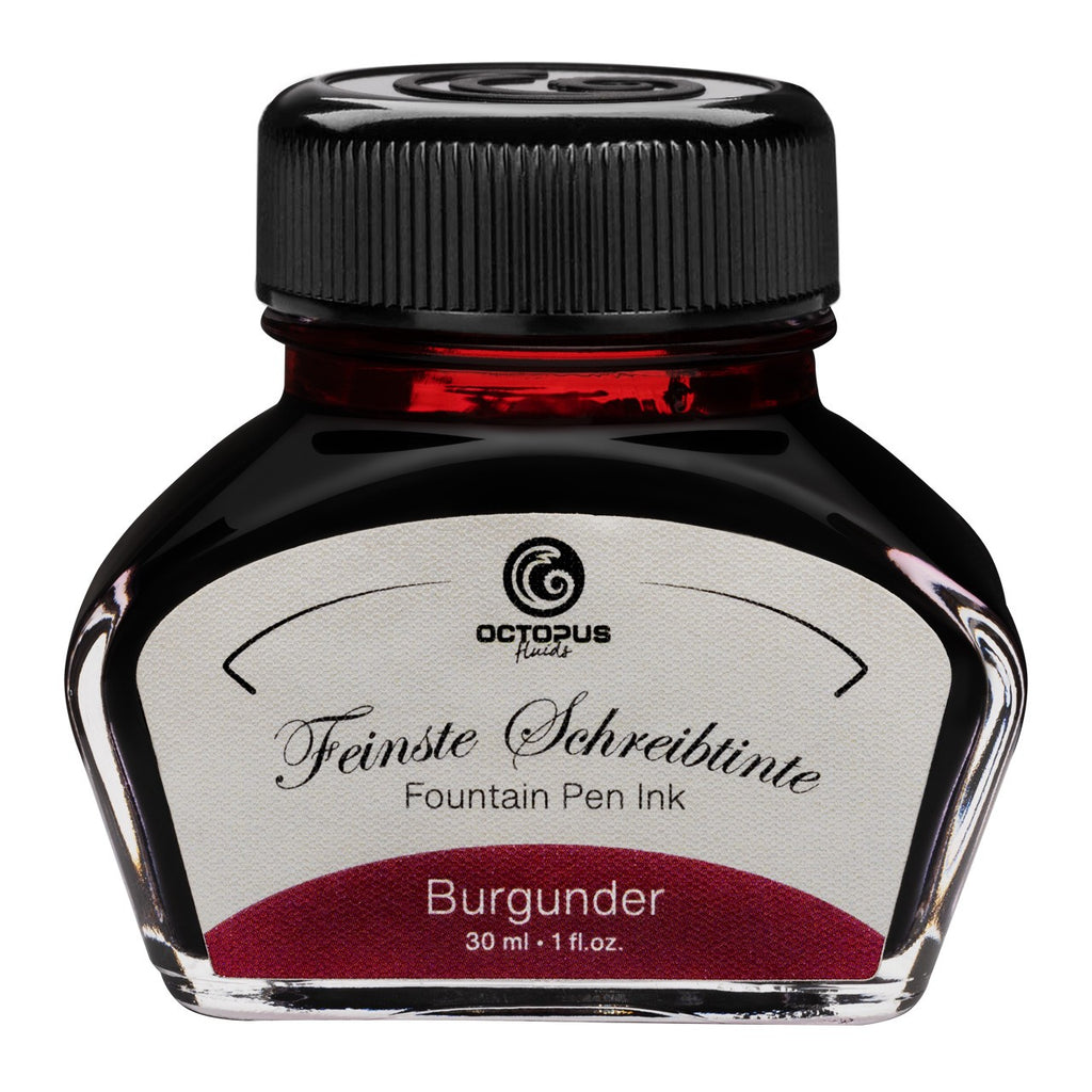 Encre Classique pour Stylo Plume Burgundy 30ml Octopus