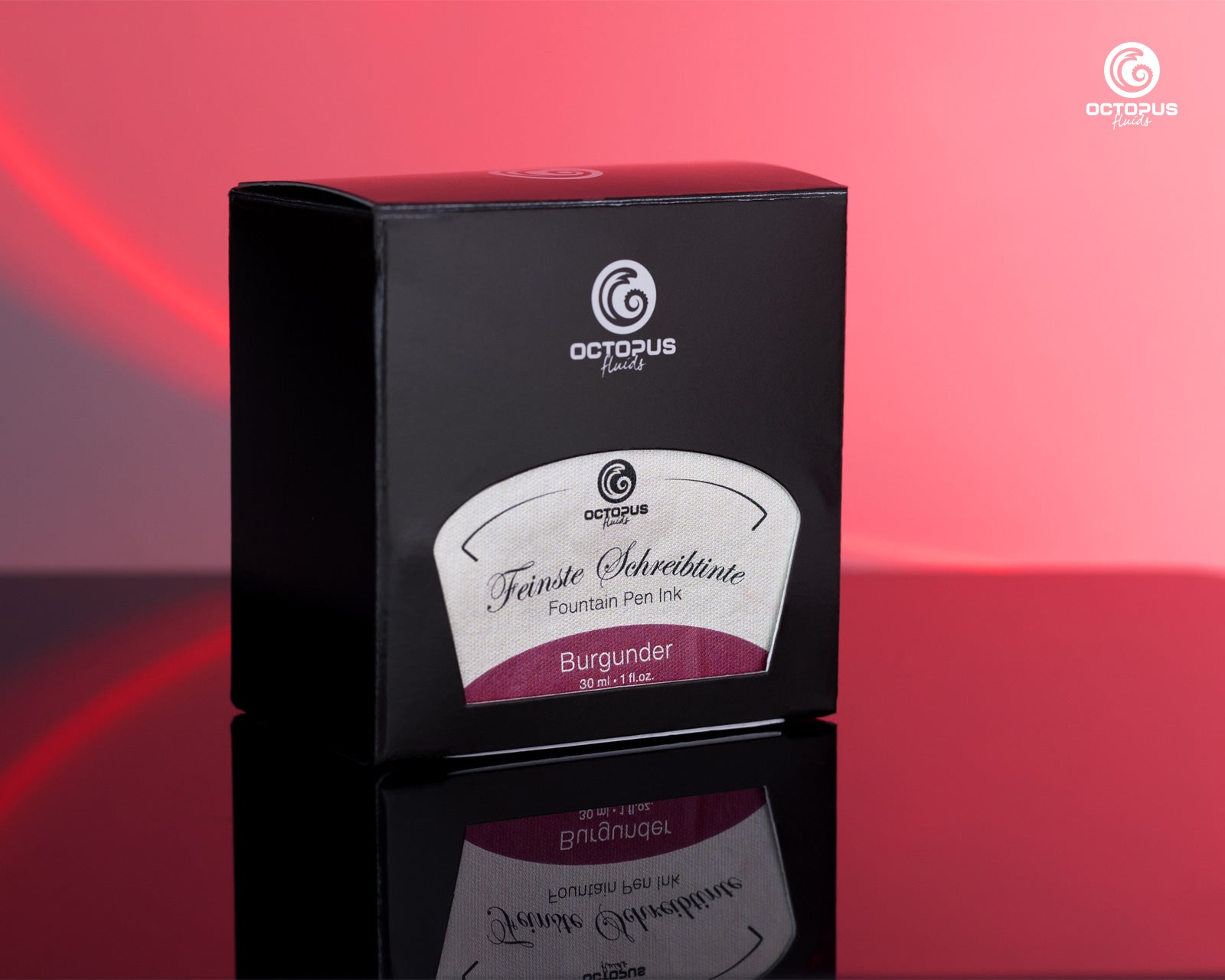 Encre Classique pour Stylo Plume Burgundy 30ml Octopus