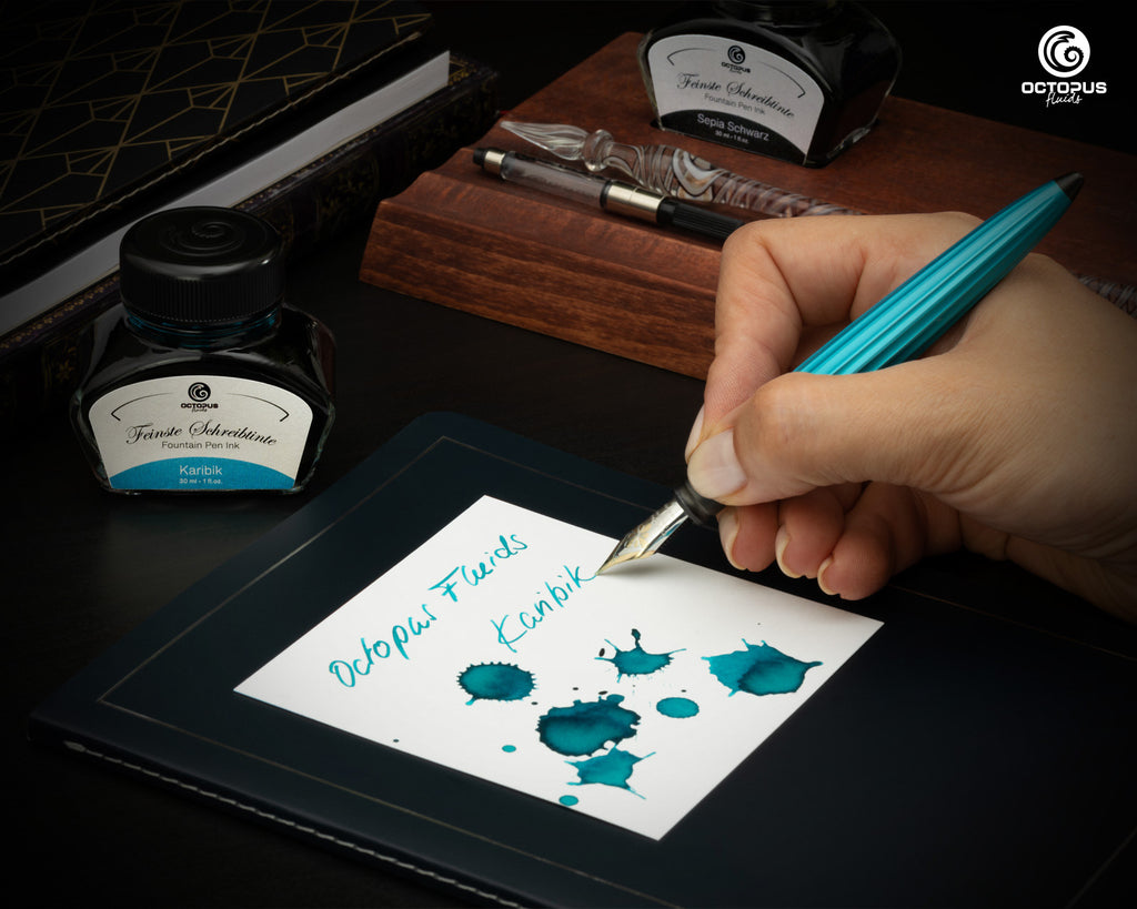 Encre Classique pour Stylo Plume Caribbean 30ml Octopus