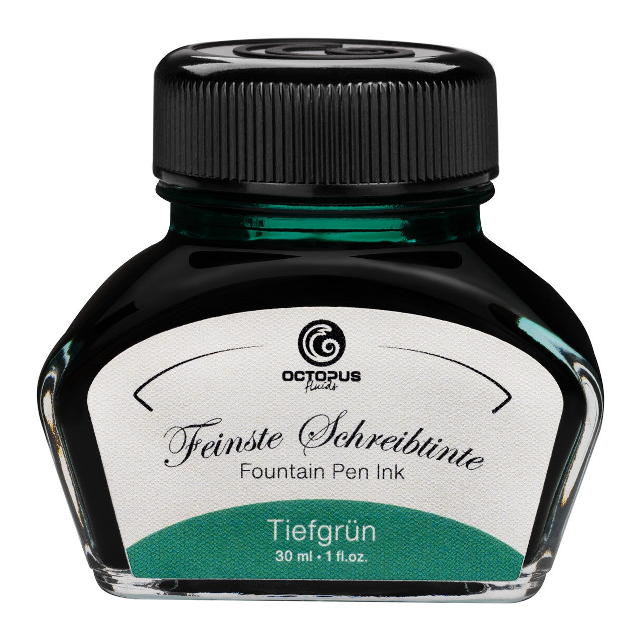 Encre Classique pour Stylo Plume Deep Green 30ml Octopus