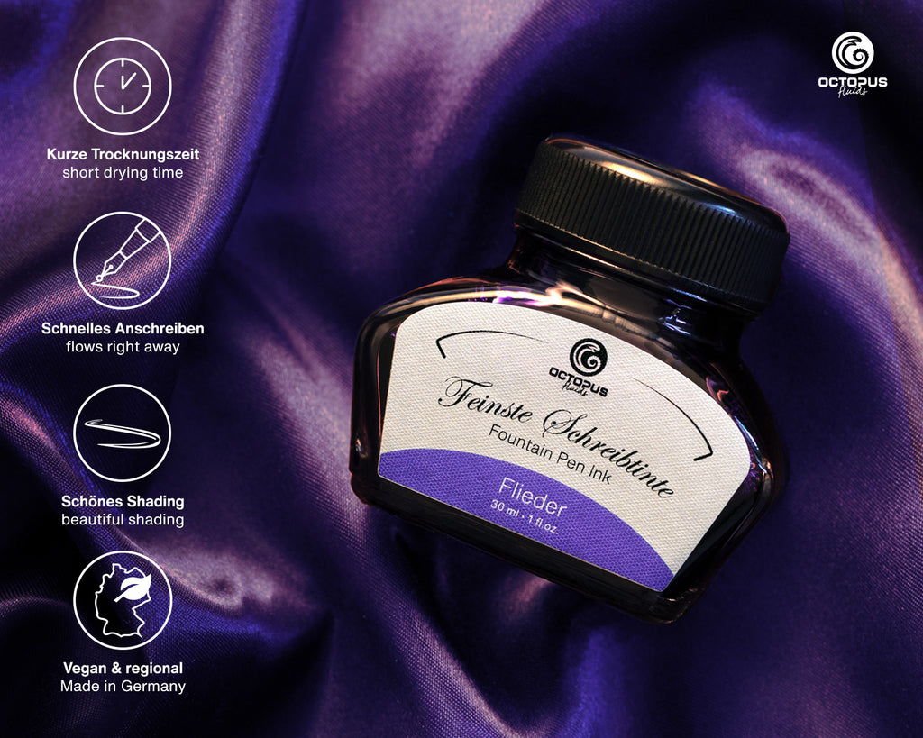 Encre Classique pour Stylo Plume Lilac 30ml Octopus