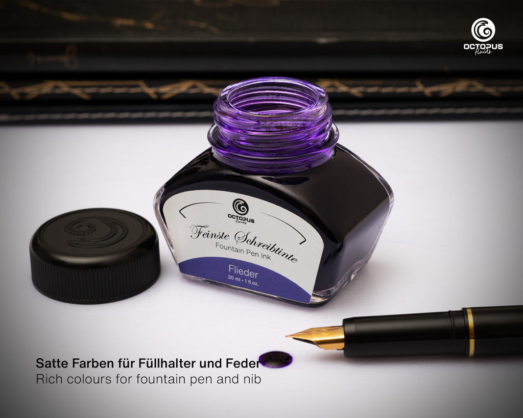 Encre Classique pour Stylo Plume Lilac 30ml Octopus