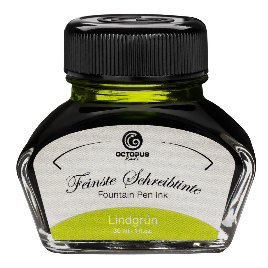 Encre Classique pour Stylo Plume Lime Green 30ml Octopus